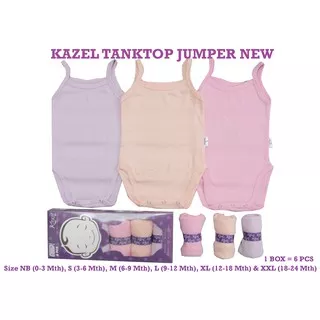 KAZEL Tanktop Jumper New Bayi (6 Pcs) 0-24 Bulan