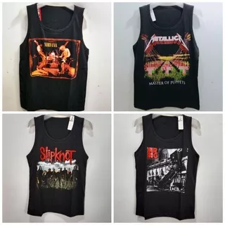 Kaos Lekbong Metal Kaos Band Singlet Metal