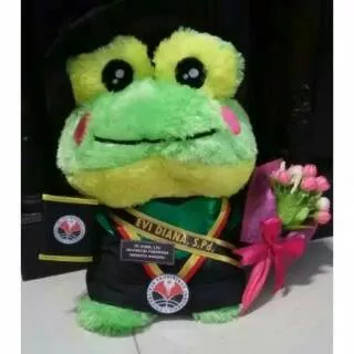 BONEKA WISUDA KEROPI 40CM LENGKAP / KEROPI TOGA WISUDA