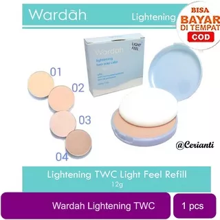 Refill wardah lightening two way cake spf 15 light feel Refil_Cerianti