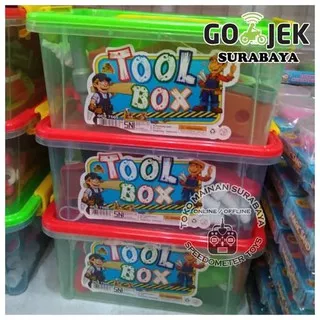 EXLUSIVE Mainan Peralatan Bengkel Tools Container Mainan Edukasi Anak Kado Cowo