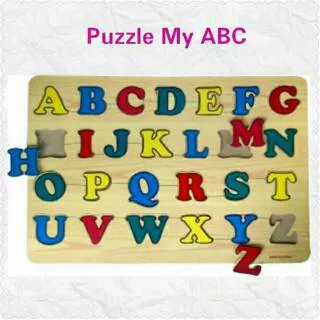 Puzzle Alfabet Besar My ABC / Mainan Edukasi Anak Kayu SNI Murah