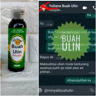 Minyak rambut buah ulin .asli .minyak buah ulin .obat anti uban . penghitam rambut alami .isi 100 ml