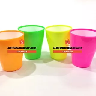 12pcs Gelas Plastik Gunma Calista / Gelas Murah / Gelas Polos / Gelas Souvenir / Gelas Tangkai / Cangkir Murah