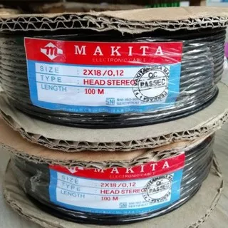 KABEL HEAD STEREO MAKITA HITAM METERAN