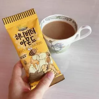 Honey butter almond korea madu kacang peanut snack asin manis gurih surabaya jakarta import murah