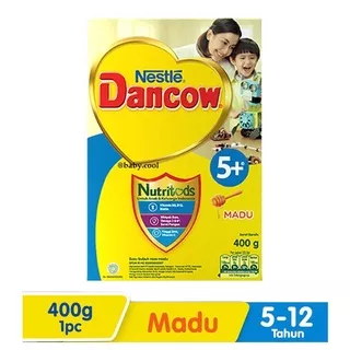 Dancow 5+ Usia 5-12 Tahun Rasa Madu/Vanila/Coklat 400gr/baby.cool