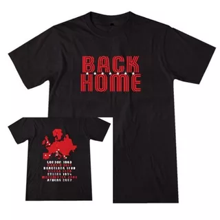 kaos tshirt milan back home nera