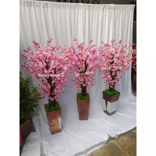 bunga sakura artificial 120cm- bunga sakura- pohon sakura plastik- sakura dekorasi- pohon sakura hiasan rumah