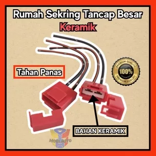 Rumah Sekring Sikring Tancap Dx Keramik Mobil Motor Fuse Besar