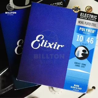 Senar Gitar Elektrik Elixir Polyweb Nickel Plated Steel Guitar Strings