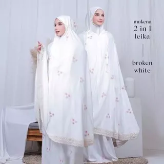 MUKENA DEWASA JUMBO BORDIR 2 IN 1 Mukenah Dewasa Rayon Bali