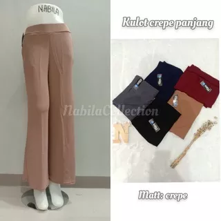 KULOT CREPE PREMIUM//KULOT CREPE PANJANG//KULOT CREPE BB 45-70kg//KUOT MURAH//KULOT CREPE//KULOT PREMIUM//KULOT KEKINIAN//KULOT HIGHWAIST//CELANA KEKINIAN