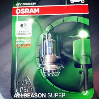 Bohlam Lampu Motor Bebek Matic M5 Kaki 1 OSRAM All Season Super 12V 35/35W