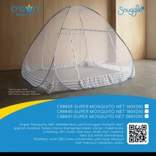 Kelambu Tenda|Kelambu Lipat Anti Nyamuk Kelambu Anak Dan Orang Dewasa |Kelambu Crown Snuggle Super Mosquito Net|Bed Canopy