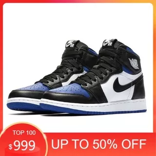 Air Jordan 1 AJ1 Royal Blue Lightning Black Toe