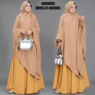 Gamis murah/gamis trendy/gamis syari/baju pesta muslim/Karina syari plus hijab fashion wanita