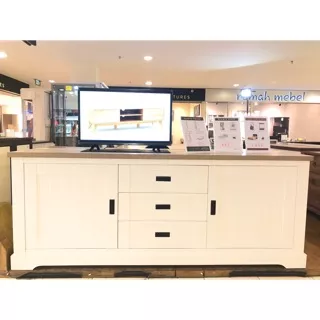 MEJA SAMPING/CREDENZA/BUFFET - CALVINIA SIDEBOARD 2D3DRW PINEWOOD-CMO - URBINO