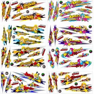 Sticker / Striping Variasi Animasi Thailook Ninja Rr New 2012-2017  -3