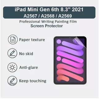 Paperlike iPad Mini 6th Gen 8.3 inch 2021 A2567 A2568 A2569 TRIPLEDI Screen Protector Ultra HD Anti Gores Film