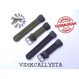 Strap nylon Tali jam Canvas Casio AW80 AW81 AW82 AW 80 81 82 AW-80 AW-81 AW-82 Original OEM