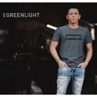 Kaos Tshirt GREENLIGHT Baju Distro Kaos Distro Kaos Pria Greenlight Block Abu MLXL