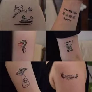 [ALPHA 1 - 17] temporary tatto/ tato temporer/ sticker waterproof