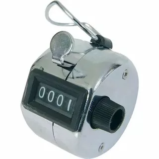 Hand Counter / Hand Tally Counter / Tasbih Analog Alat Hitung Counter Tangan Stainless Steel HT-302