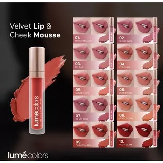 LUMECOLORS LIP & CHEEK MOUSSE, EYESHADOW 3 IN 1 LIPSTICK LUME COLOR COLORS