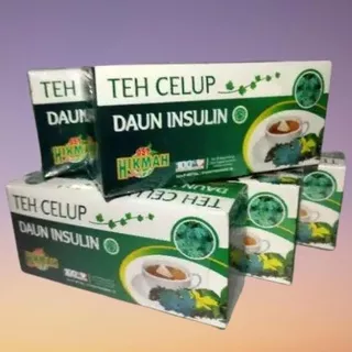 Teh Celup Daun Insulin Hikmah isi 20 - Obat Diabetes - Teh Daun Insulin - Teh Herbal - Daun Insulin 100% Original