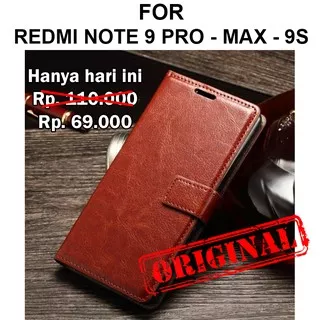 FLIP COVER WALLET case Xiaomi Redmi Note 9 Pro Max 9s softcase casing leather