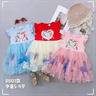 Dress karakter anak/Dress Frozen Elsa/Dress Kudaponi/Dress Anak Lucu/Baju Anak Princess/Gaun Anak