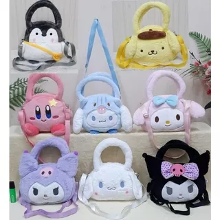 Tas Slempang Tenteng Kirby Dkk/sling bag boneka karakter/tas slempang anak/kado tas lucu