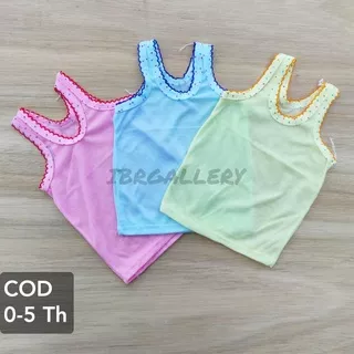 KAOS DALAM ANAK SINGLET ANAK WARNA MURAH MOTIF DOT TOTOL COD