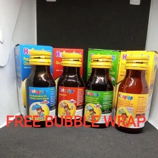 Hufagrip Syrup dengan 4 variasi//pilek[biru]//TMP[merah]//BP[hijau]//flu&batuk[kuning]//H-booster syrup [exp panjang 2023]