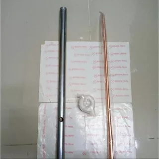 Paket Tombak Anti Petir / Splitzen Lapis Tembaga 60cm + Sok Teflon PVC