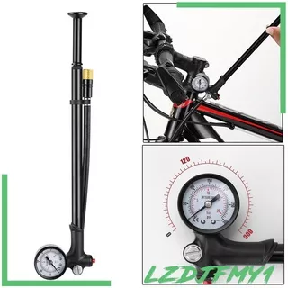 Pompa Sepeda Mtb Mini Tekanan Tinggi Shock Fork Pump (120 Psi) Dengan Pengukur