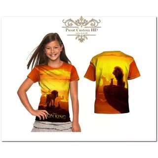 T-SHIRT KAOS BAJU ANAK LION KING FULLPRINT 3D MURMER