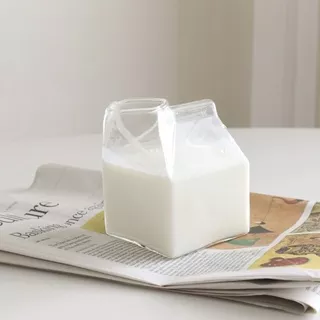 Uyu Milk Glass / Gelas Susu Korea Kaca