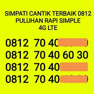 Simpati cantik seri puluhan rapi nocan simpati.