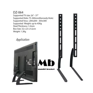 Braket tv | Bracket stand kaki tv 24 27 32 37 inch, braket tv standing kaki meja universal26 - 37 OXIMUS EV64