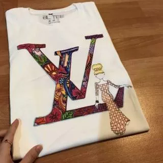Kaos LV/ Kaos Louis Vuitton / Branded Tee/ T-shirt/ Tumblr Tee/ Kaos Cewe/ Kaos Import / Baju Brand