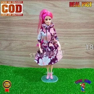 BONEKA BARBIE CANTIK PIVOTAL MURAH BISA DITEKUK BAJU GAUN DRESS SNI BERKUALITAS