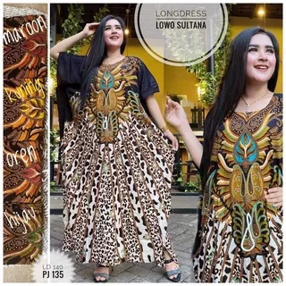 BATIK RE - DASTER PANJANG VIRAL KEKINIAN LONGDRESS LOWO KELELAWAR BUMIL JUMBO SERUT DEPAN