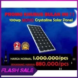 Solar Cell   Panel Surya   Mono Solar Panel 100 Wp  Watt peak  PROMO