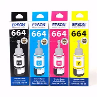 (ORIGINAL) Epson Tinta Botol / Ink Bottle 664 / 6641 / T6641 / T6642 / T6643 / T6644 Series L