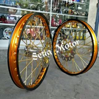 Velg TDR Sepaket Tromol Becak Satria fu / Facelift New Injeksi Sepaket Tromol Jari Jari Cakram Rakit