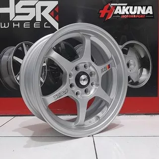 Velg Mobil X01 SSR R15 Lebar 6,5 Rata Body Warna Silver Buat Agya,Calya,Sigra,Mobilio,Ignis,Dll