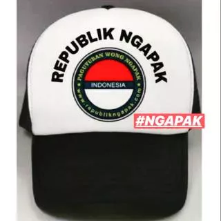 TOPI TRUCKER REPUBLIK NGAPAK INDONESIA ORA NGAPAK ORA KEPENAK LIMITED EDITION