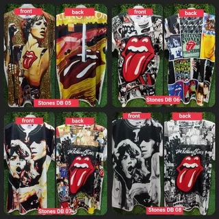 KAOS MUSIK ROLLING STONES SERIES 05-08, kaos TAG THAILAND, KAOS DISTRO FULL PRINT BOLAK BALIK ROLLING STONES, SEDIA UKURAN Big Size Ukuran Jumbo gambar MICK JAGGER ukuran XL, XXL XXXL XXXXL